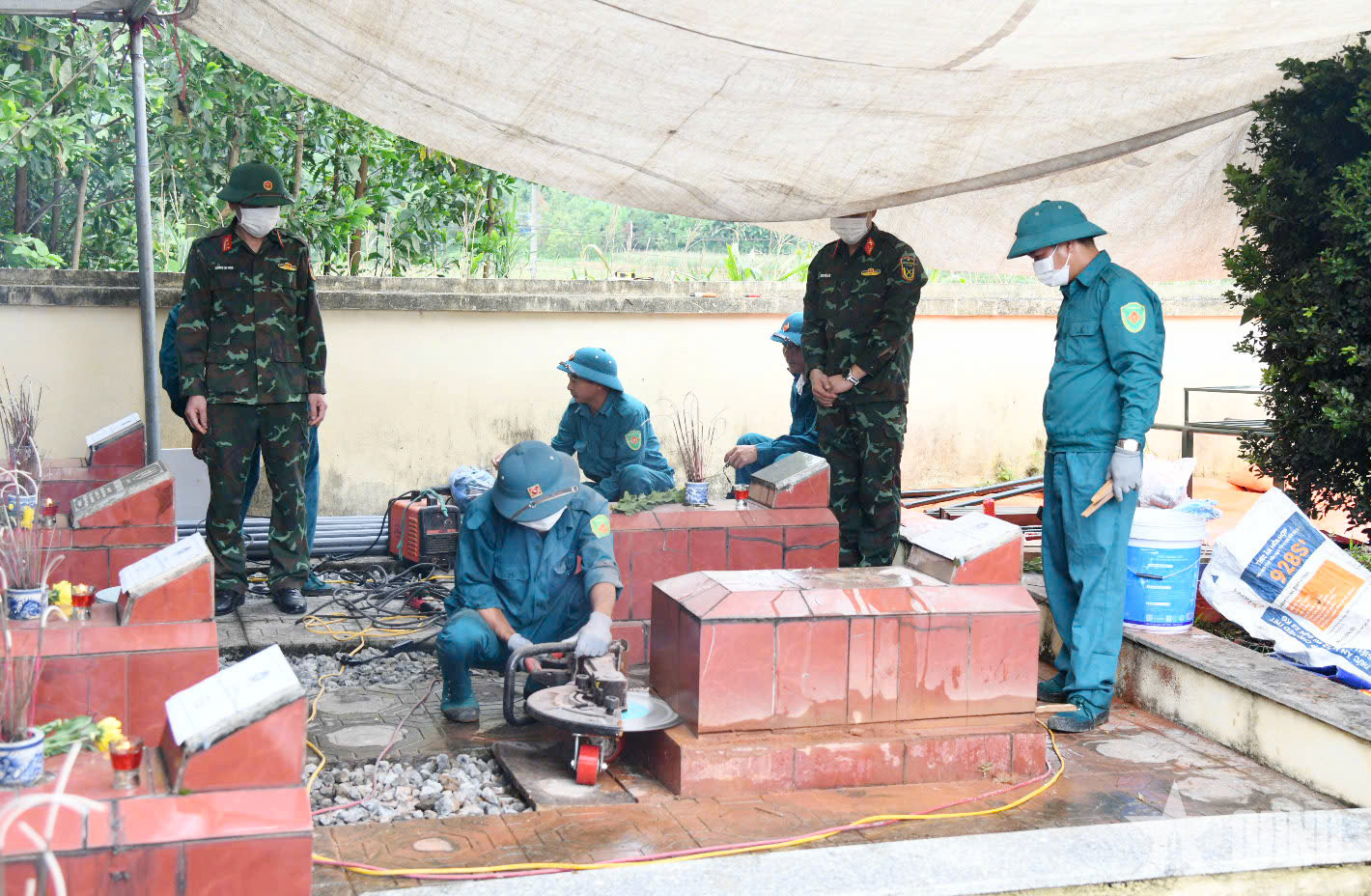 Thái Nguyên triển khai lấy mẫu hài cốt liệt sĩ

